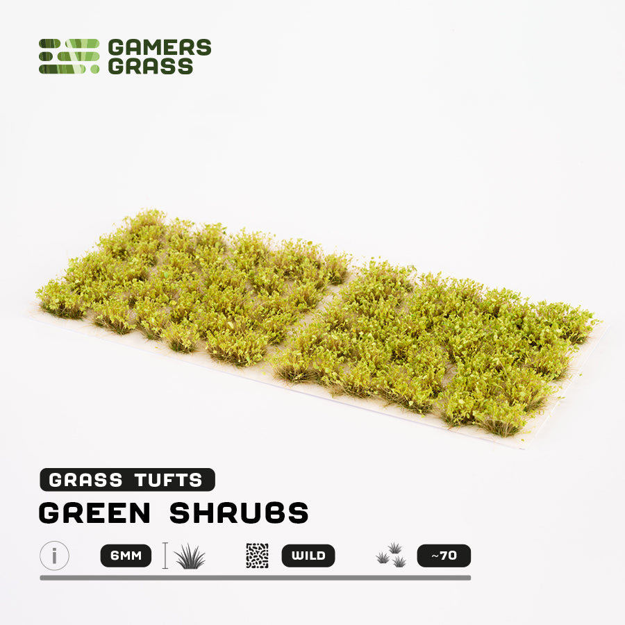 Green Shrubs 6mm - Wild