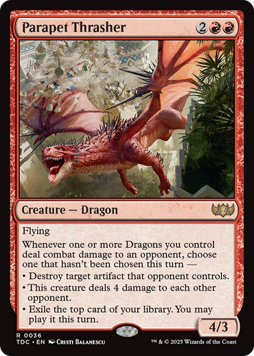 Parapet Thrasher [Tarkir: Dragonstorm Commander]