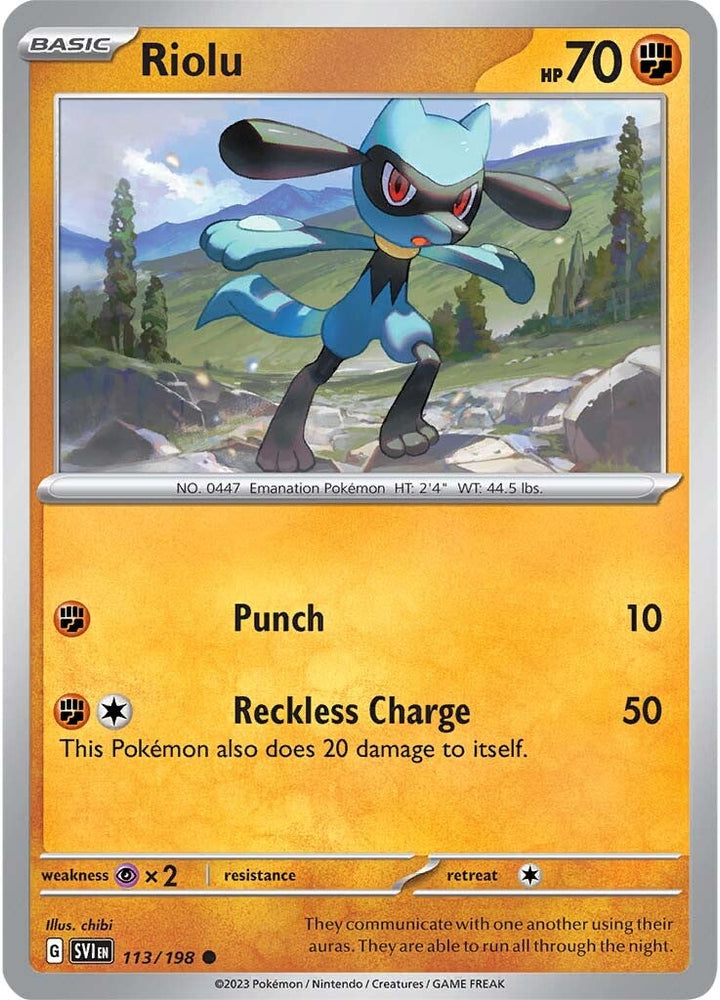 Riolu (113/198) [Scarlet & Violet: Base Set]