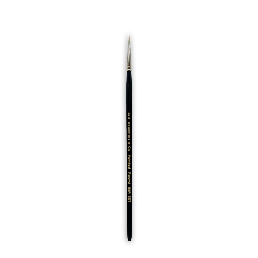 Series 301 - Golden Synthetic Pointed Round Brush