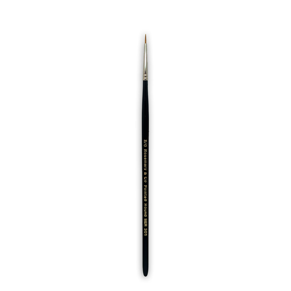 Series 301 - Golden Synthetic Pointed Round Brush