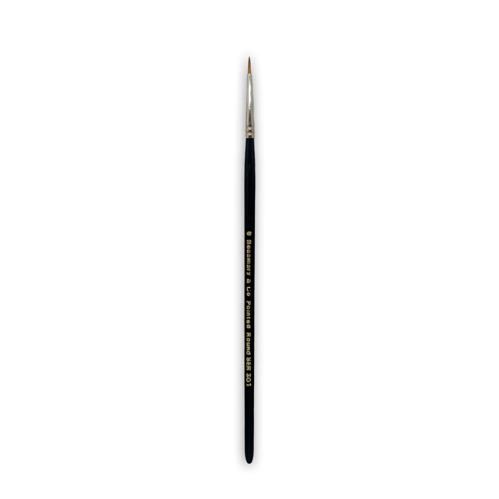 Series 301 - Golden Synthetic Pointed Round Brush