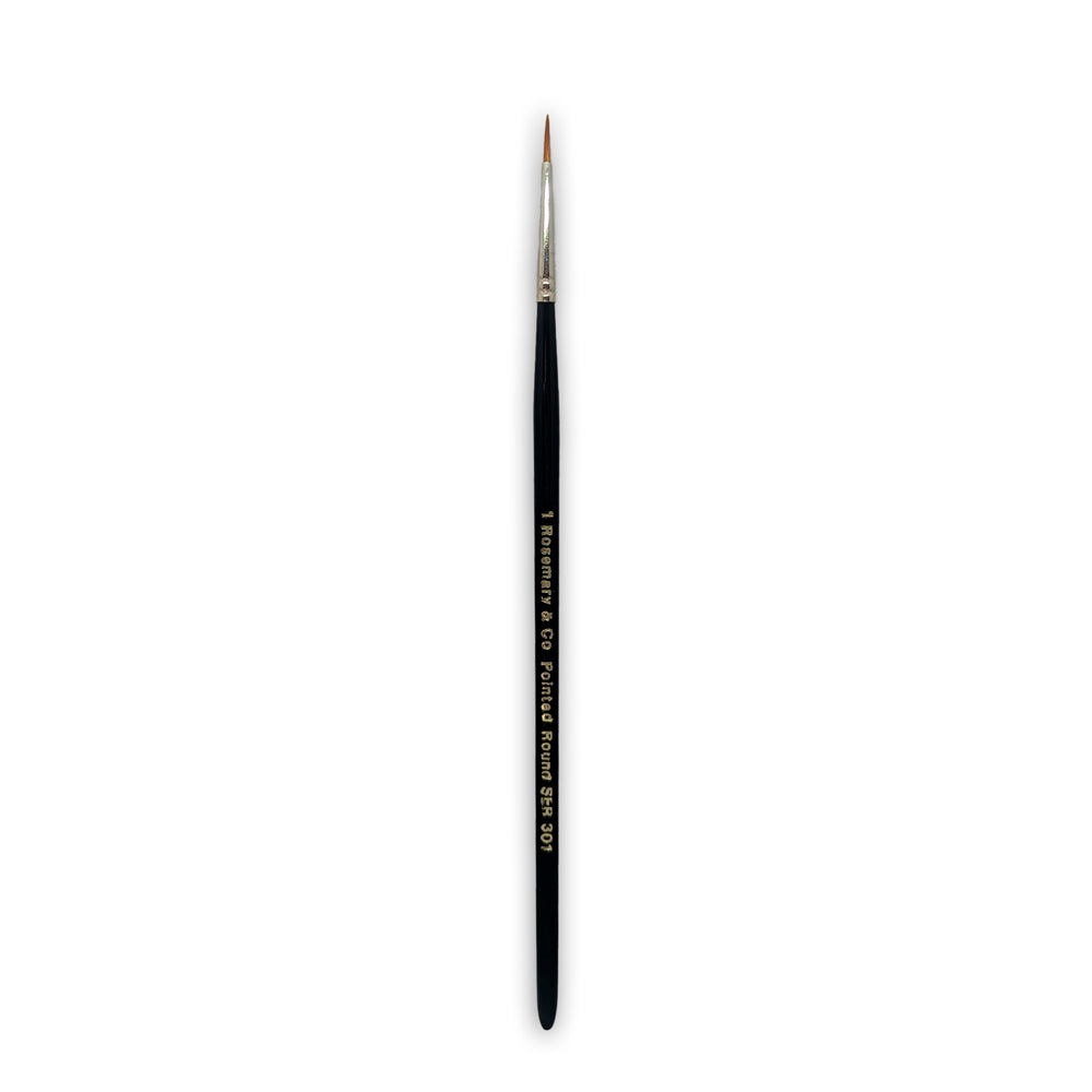 Series 301 - Golden Synthetic Pointed Round Brush
