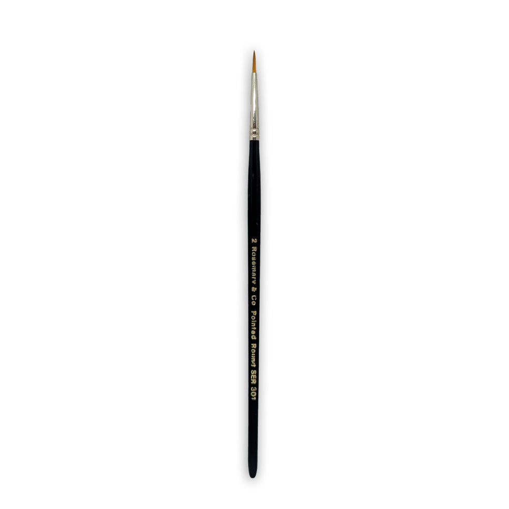 Series 301 - Golden Synthetic Pointed Round Brush
