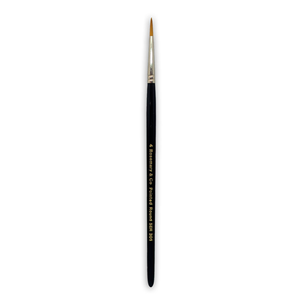 Series 301 - Golden Synthetic Pointed Round Brush