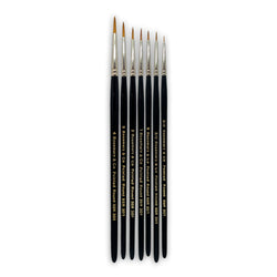 Series 301 - Golden Synthetic Pointed Round Brush