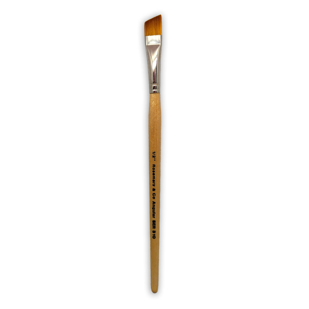 Series 310 - Golden Synthetic Angular Brush