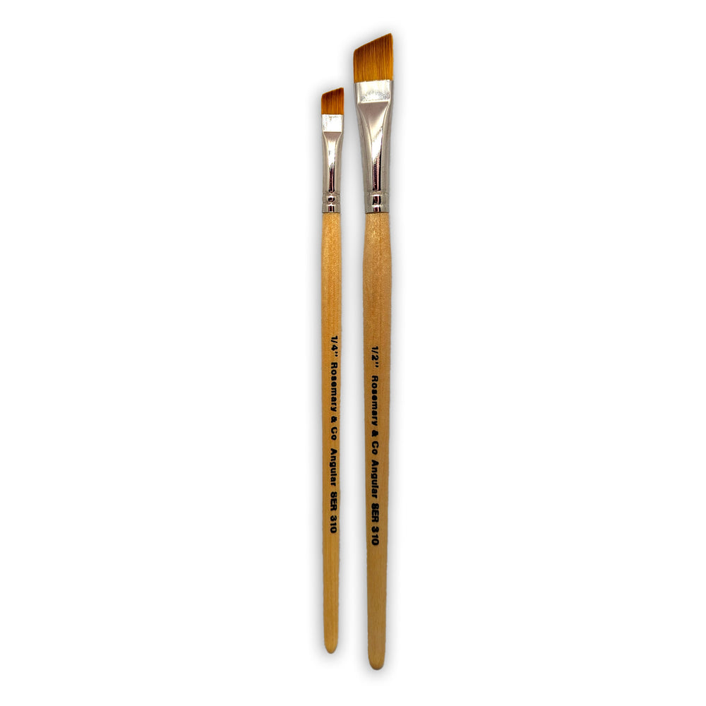 Series 310 - Golden Synthetic Angular Brush