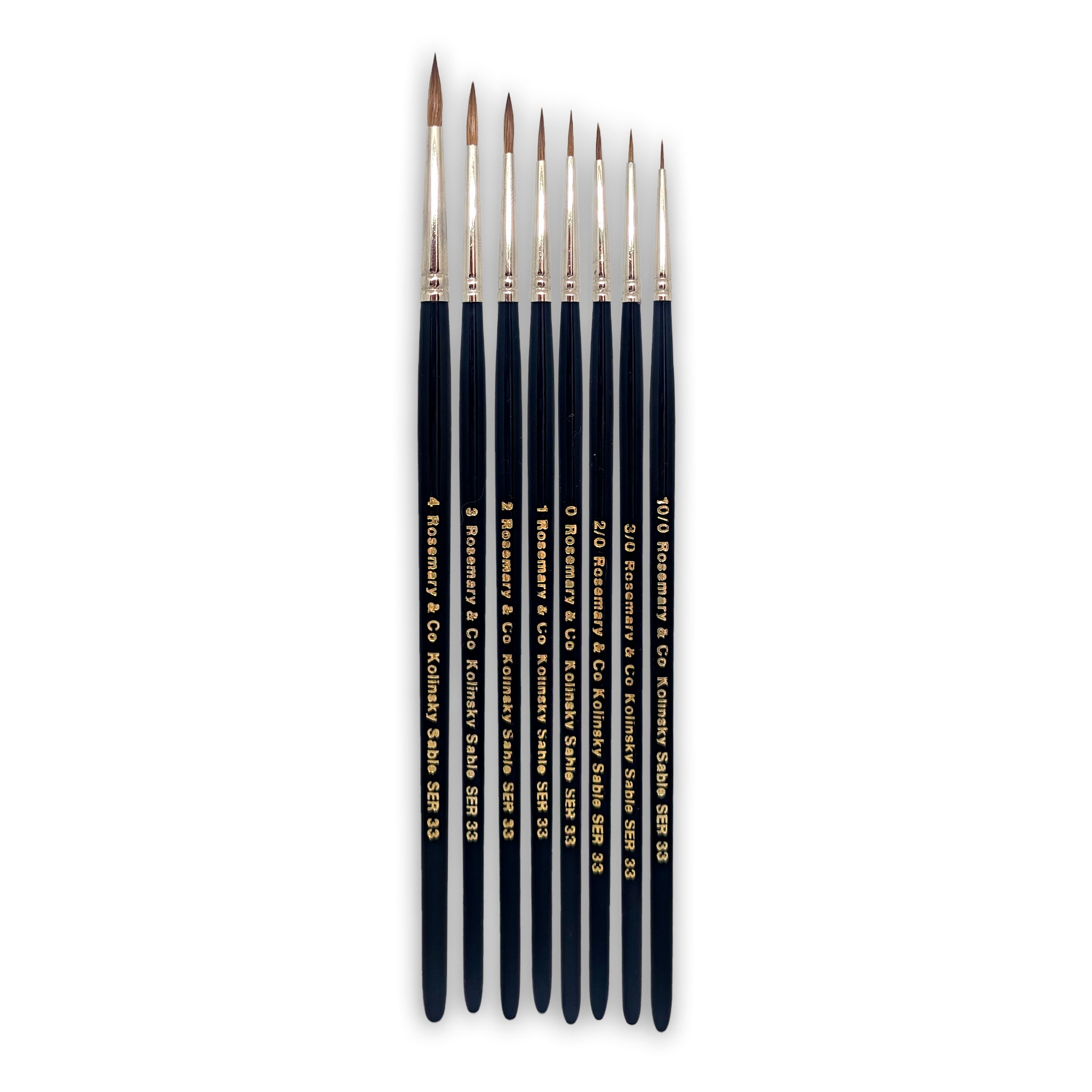 Series 33 - Kolinsky Sable Pointed Round Brush
