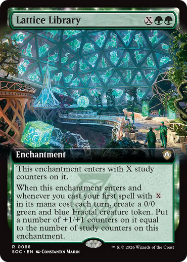 Lattice Library (Extended Art) [Secrets of Strixhaven Commander]