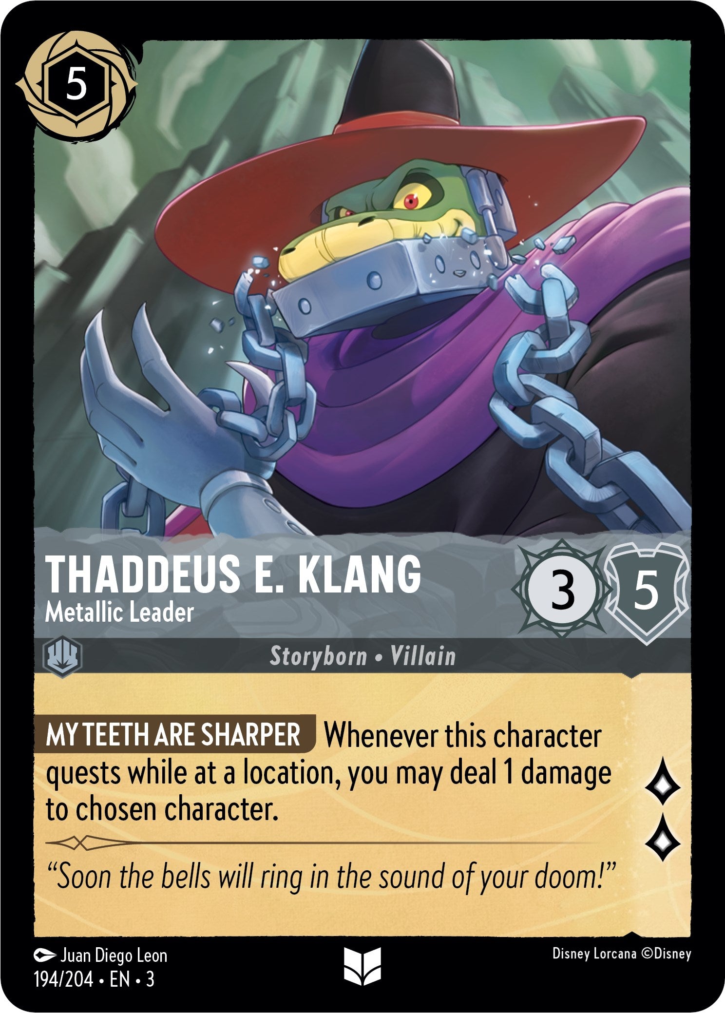 Thaddeus E. Klang - Metallic Leader (194/204) [Into the Inklands]