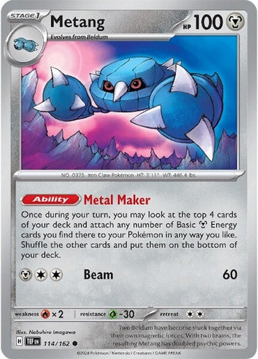 Metang (114/162) [Scarlet & Violet: Temporal Forces]