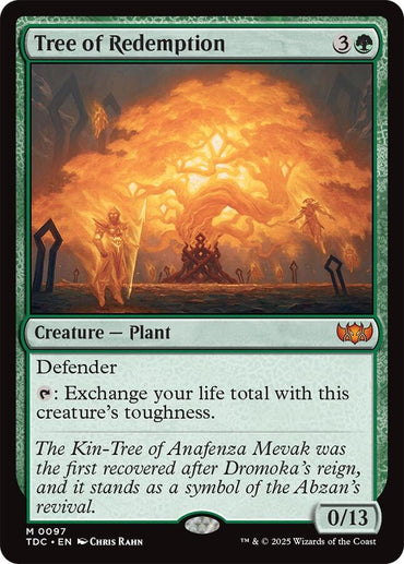 Tree of Redemption [Tarkir: Dragonstorm Commander]