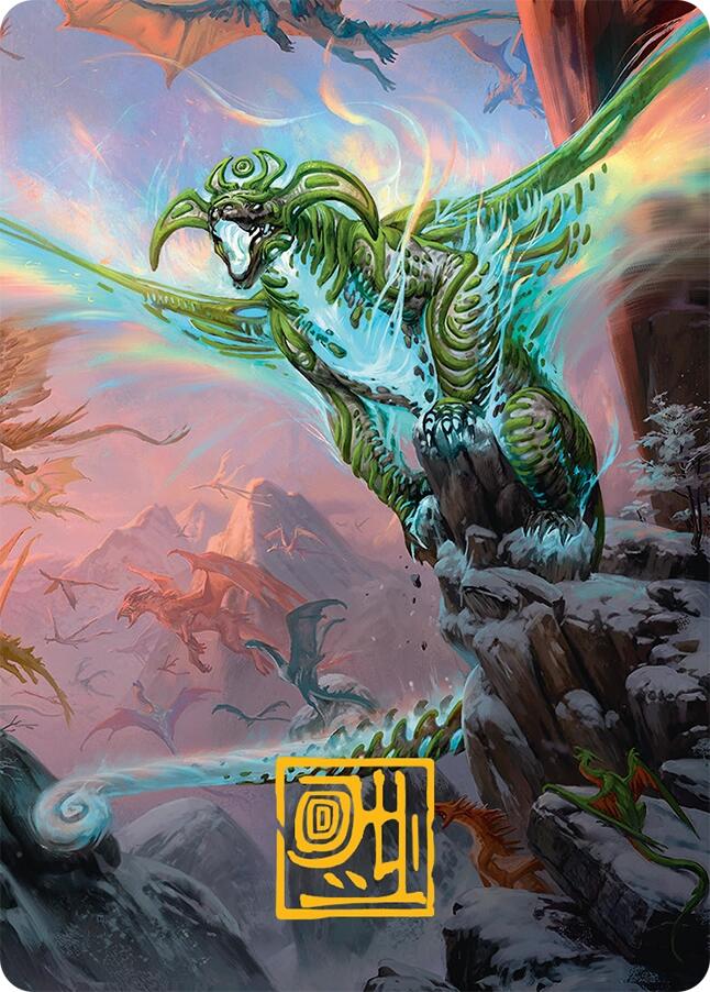 Ureni of the Unwritten Art Card (51/54) (Gold-Stamped Signature) [Tarkir: Dragonstorm Art Series]