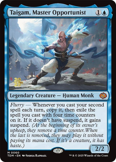 Taigam, Master Opportunist [Tarkir: Dragonstorm Prerelease Promos]