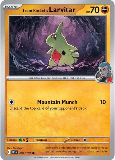 Team Rocket's Larvitar (094/182) [Scarlet & Violet: Destined Rivals]