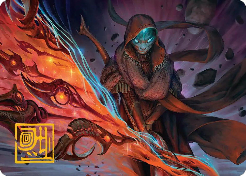 Weftstalker Ardent Art Card (Gold-Stamped Signature) [Edge of Eternities Art Series]