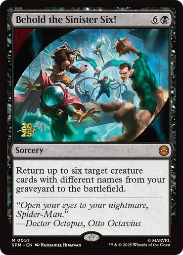 Behold the Sinister Six! [Marvel's Spider-Man Prerelease Promos]