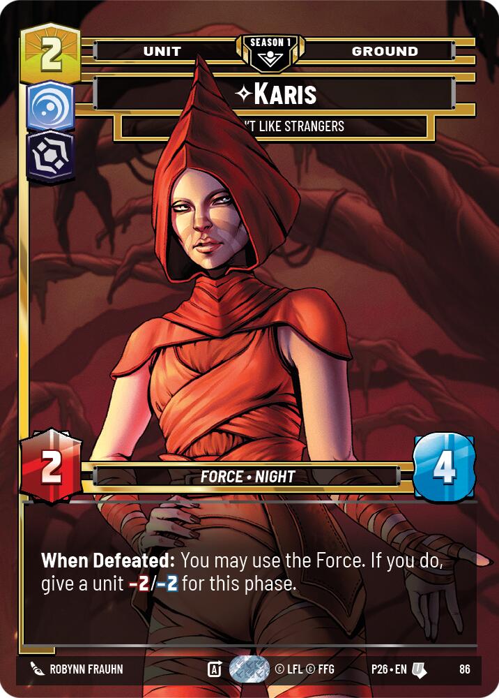 Karis - We Don't Like Strangers (86) (86) [Sector and Regional Promos: Season 1]