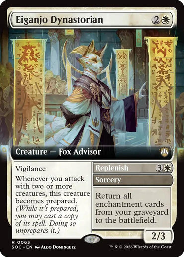 Eiganjo Dynastorian (Extended Art) [Secrets of Strixhaven Commander]