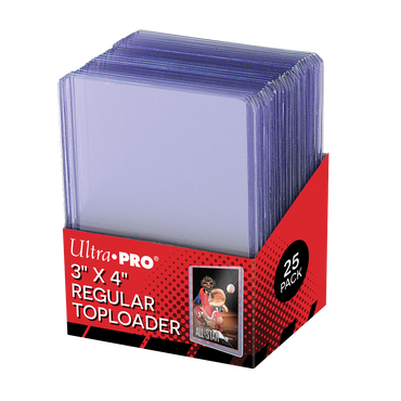 Ultra Pro 3" x 4" Clear Regular Toploader Sleeves 35pt (25)