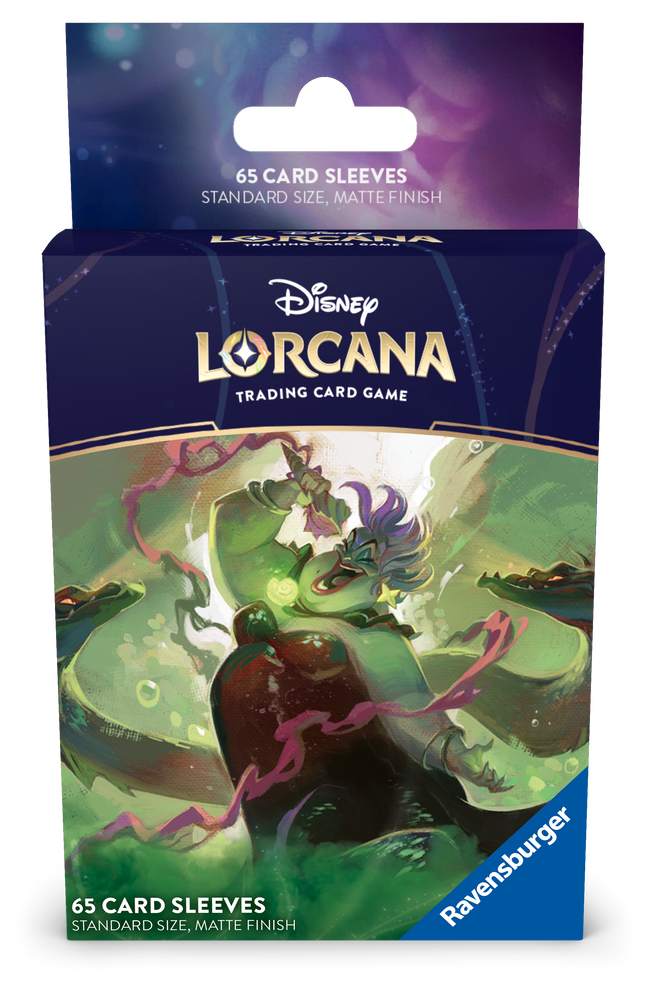 Disney Lorcana: Card Sleeves (Ursula – Deceiver of All / 65-Pack) +++Pre-order (7/3/25)+++