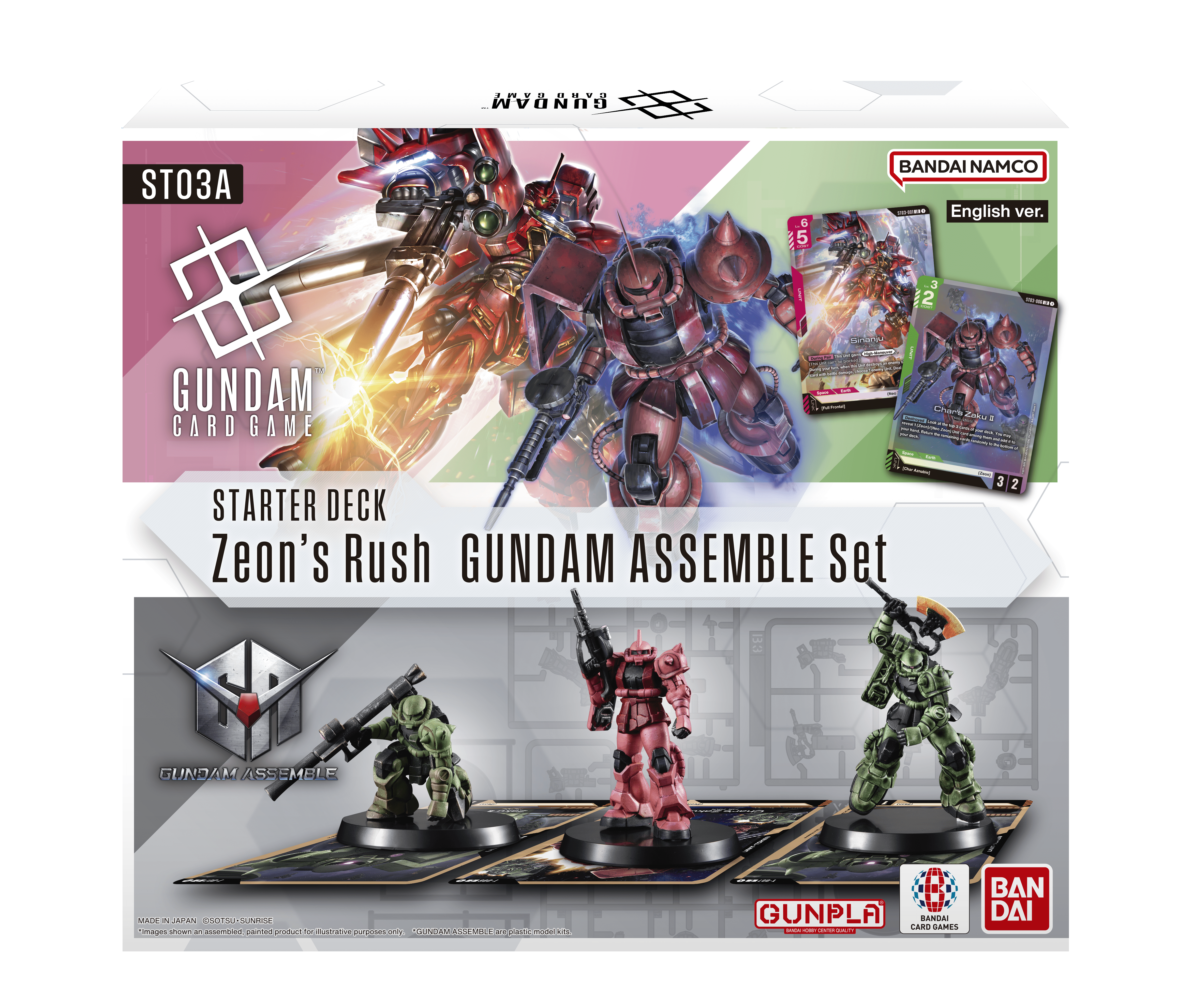 Gundam Assemble Starter Set - Zeon's Rush [ST03A] +++Pre-order (11/7/25)+++