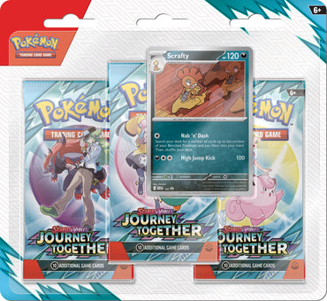 Scarlet & Violet: Journey Together - 3 Pack Blister +++IN-STORE ONLY - LIMIT OF SIX ASSORTED BOOSTERS PER PERSON+++