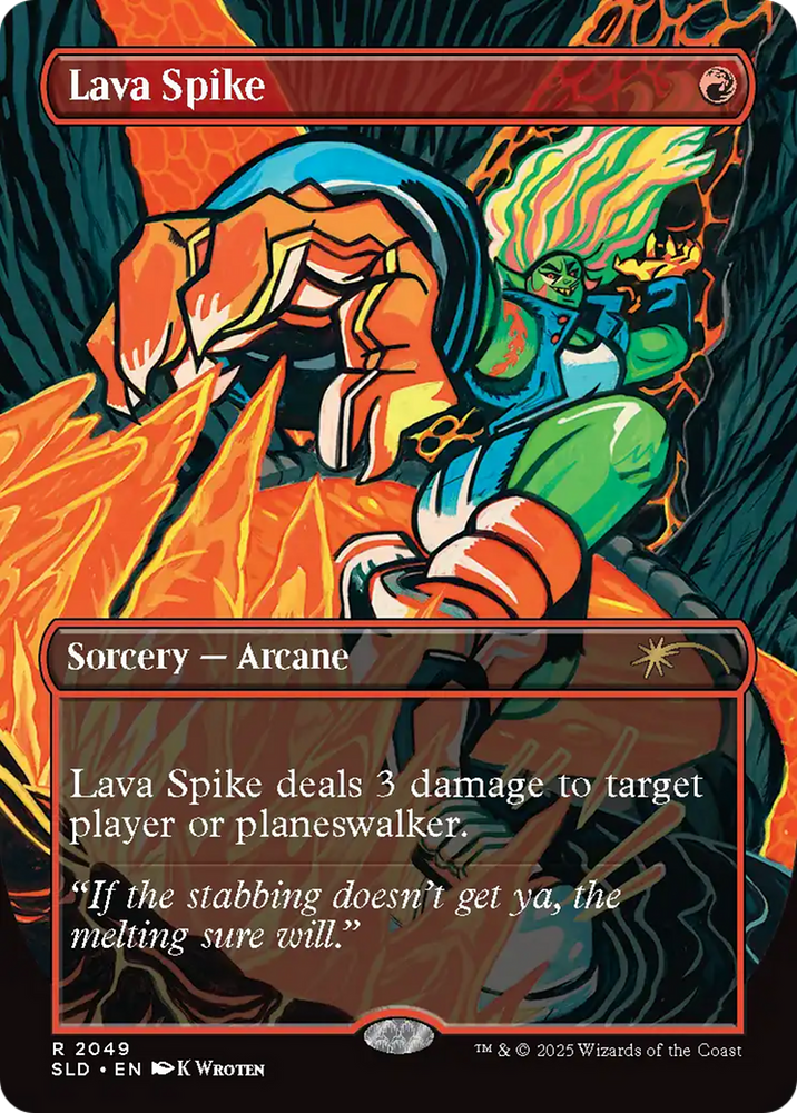Lava Spike (2049) (Rainbow Foil) [Secret Lair Drop Series]
