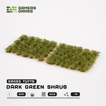 Dark Green Shrubs 6mm - Wild