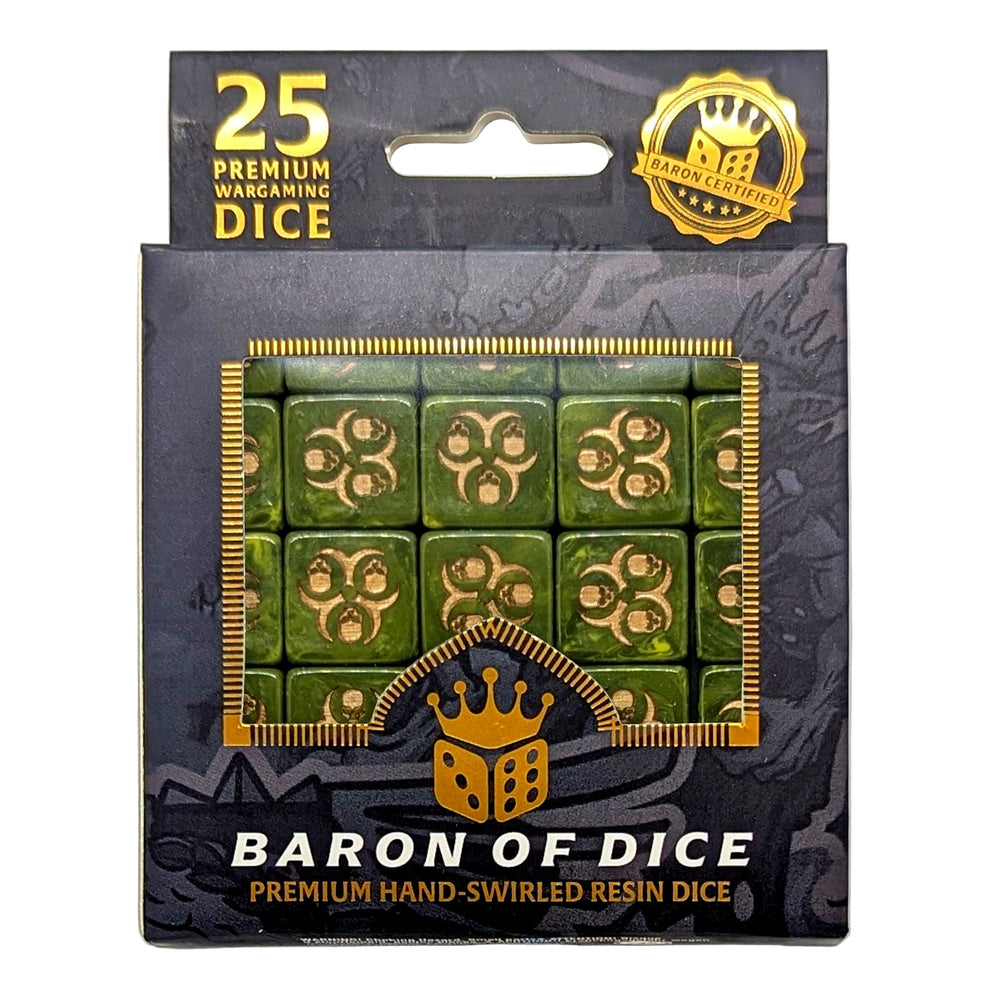 Baron of Dice - Diseased - 16mm Dice Set (25)