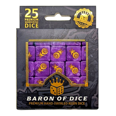 Baron of Dice - Gluttony - Gold - 16mm Dice Set (25)