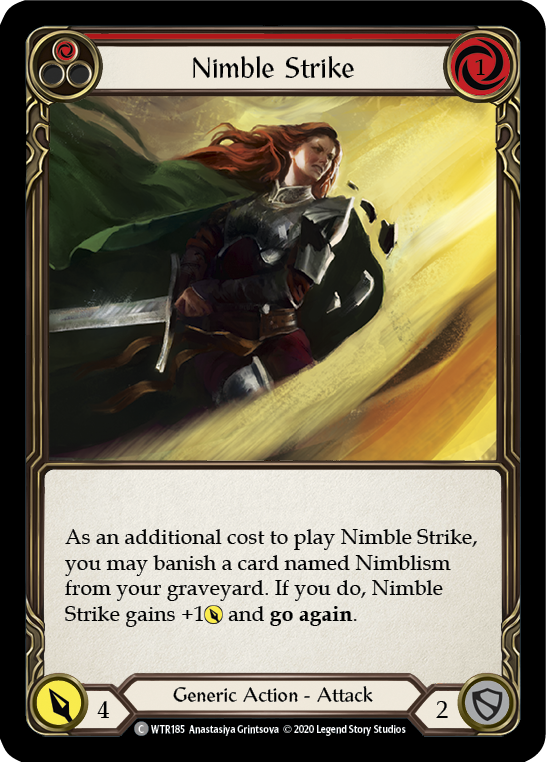 Nimble Strike (Red) [U-WTR185] (Welcome to Rathe Unlimited)  Unlimited Rainbow Foil