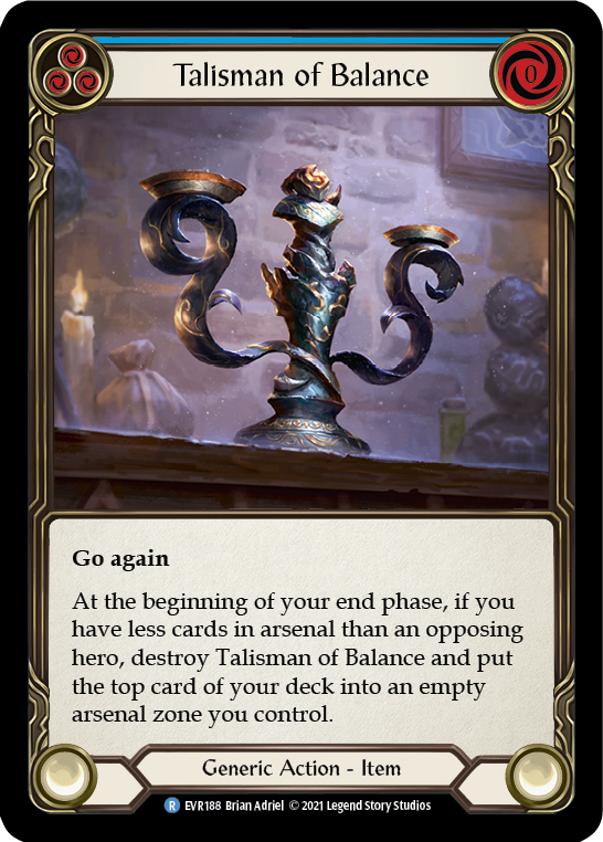 Talisman of Balance [EVR188] (Everfest)  1st Edition Cold Foil