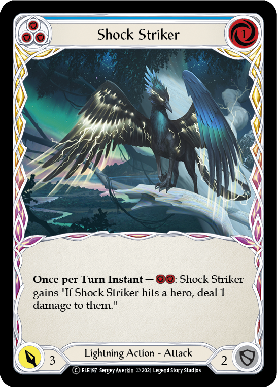 Shock Striker (Blue) [U-ELE197] (Tales of Aria Unlimited)  Unlimited Normal