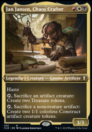 Jan Jansen, Chaos Crafter (Foil Etched) [Commander Legends: Battle for Baldur's Gate]