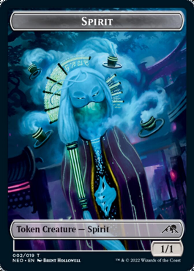 Spirit Token (002) [Kamigawa: Neon Dynasty Tokens]