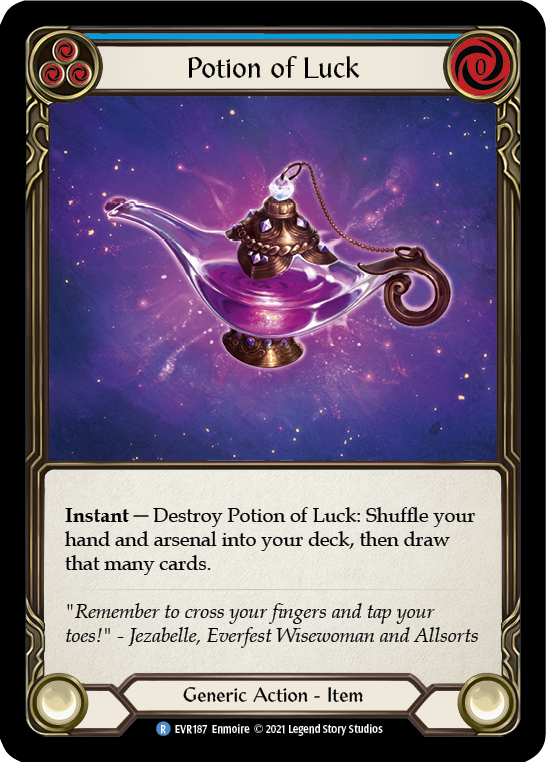 Potion of Luck [EVR187] (Everfest)  1st Edition Cold Foil