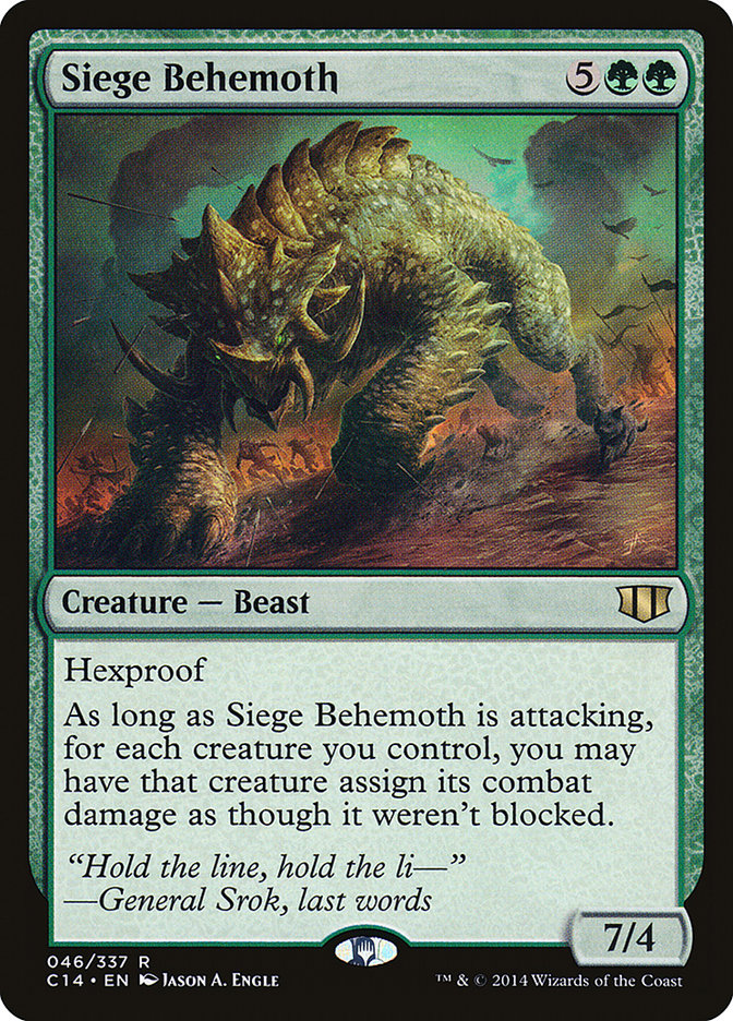 Siege Behemoth [Commander 2014]